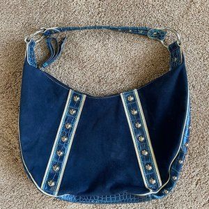 Geena DeRossi Navy Hobo Bag